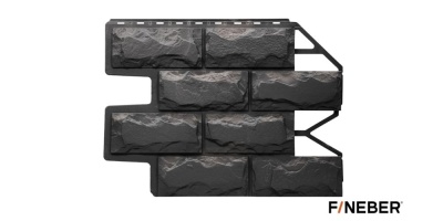 Панель фасадная FINEBER Стандарт Блок темно-серый